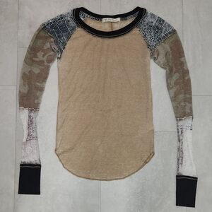Free people camo/tan thermal